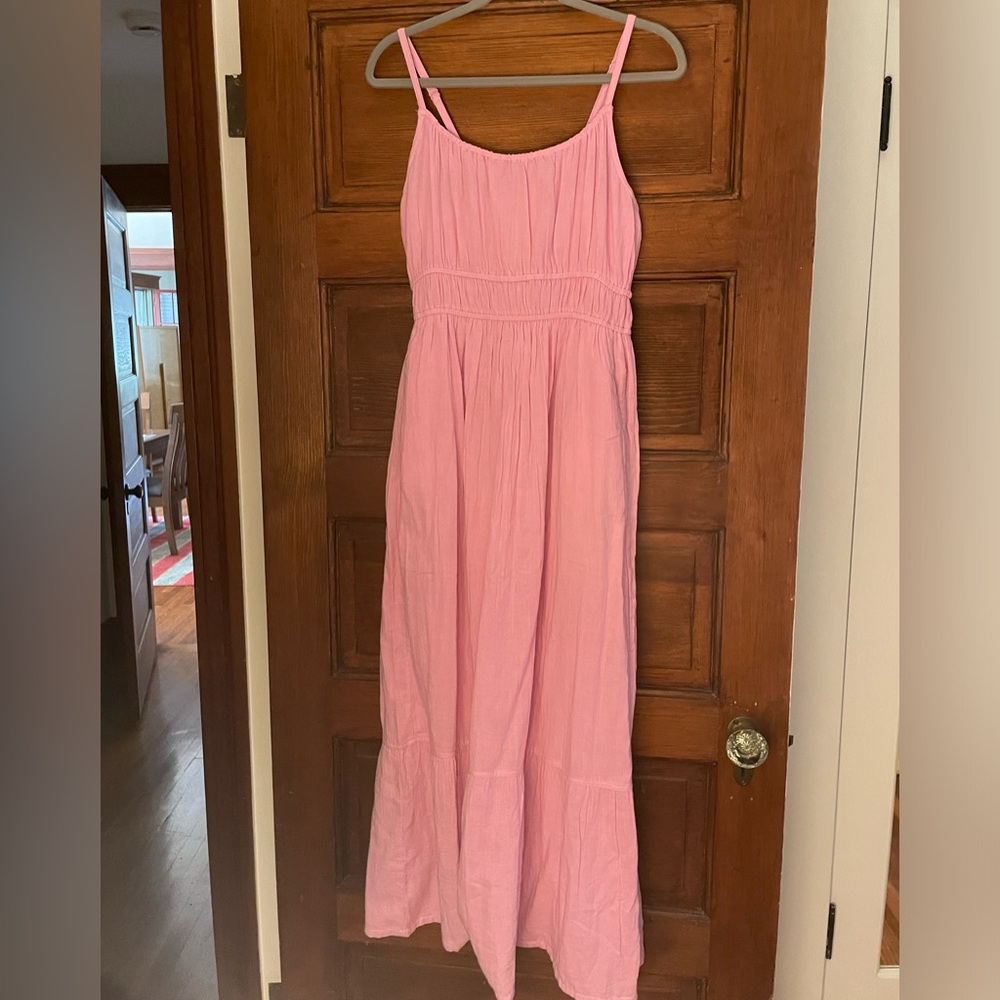 NWT Pact Coastal Double Gauze Maxi Dress